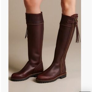 Penelope Chilvers Long Tassel Boot in Conker